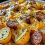 Cheesy Ranch Potatoes and Smoked Sausage
