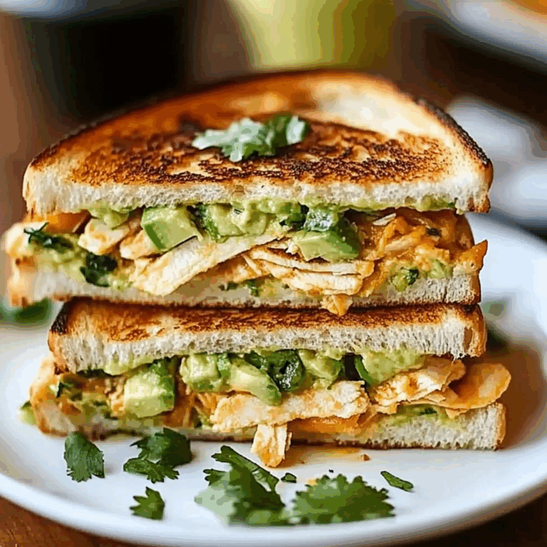 Chicken Avocado Melt Sandwich