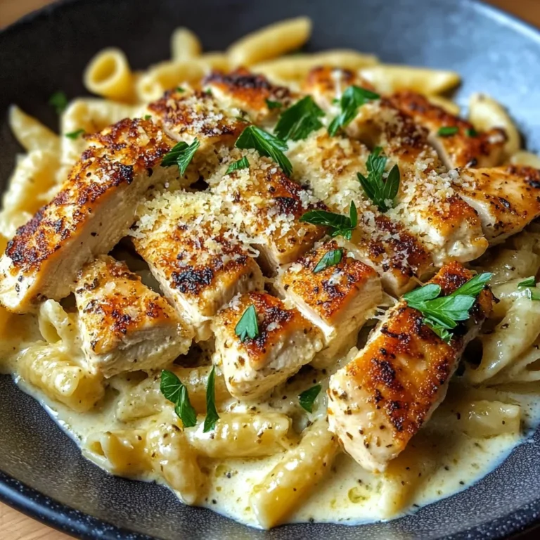 Creamy Chicken Garlic Parmesan Pasta