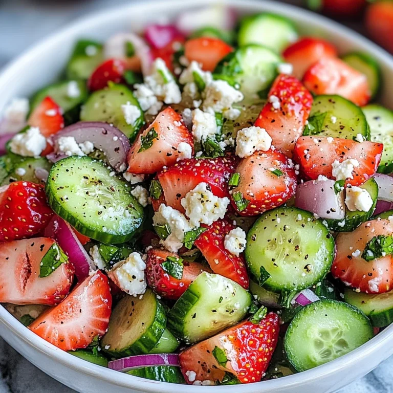 Cucumber Strawberry Salad