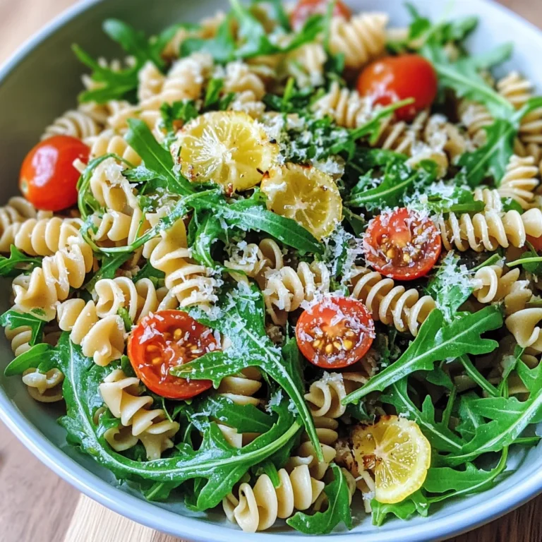 Lemon Arugula Pasta Salad