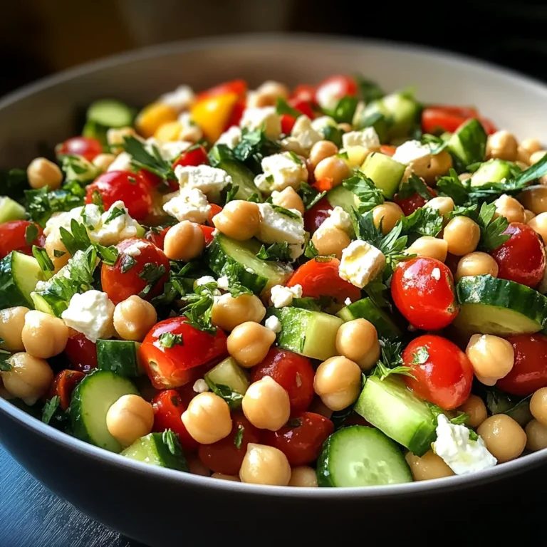 Mediterranean Chickpea Salad with Lemon Vinaigrette: The Best Summer Dish