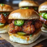 Nashville Hot Honey Butter Chicken Sliders