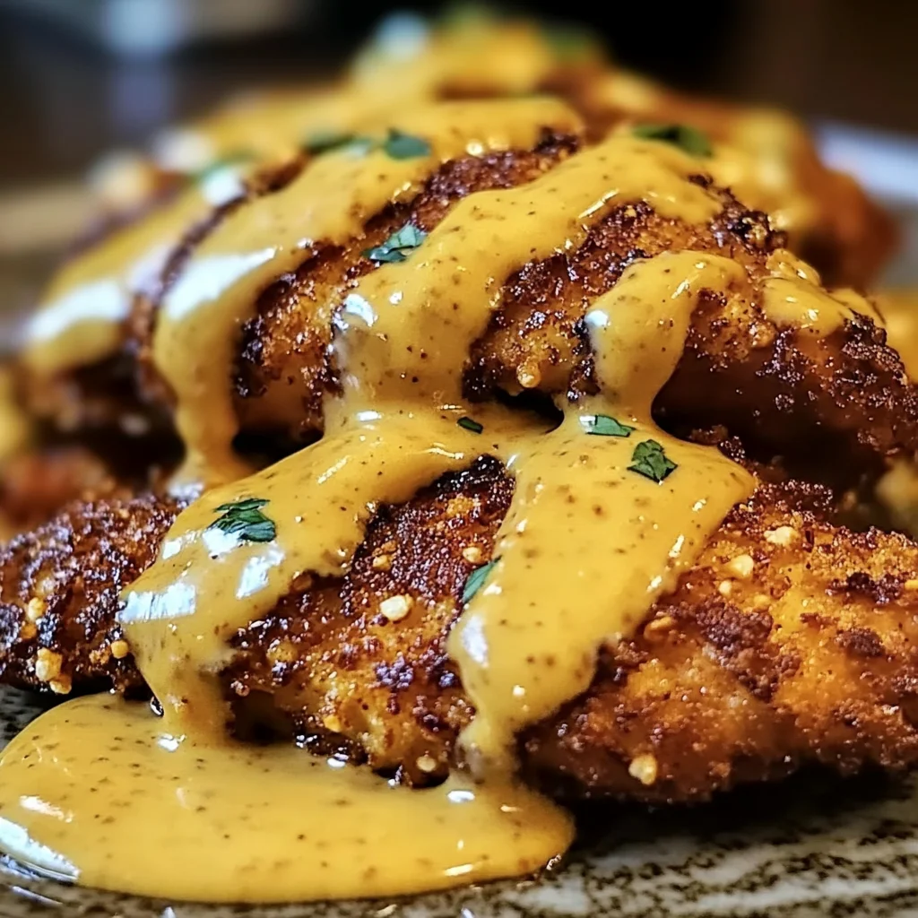 Pretzel Chicken with Mustard-Cheddar Sauce: An Amazing Ultimate Recipe