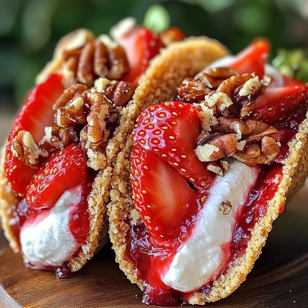 Strawberry Crunch Cheesecake Tacos