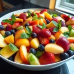 Summer Peach Fruit Salad