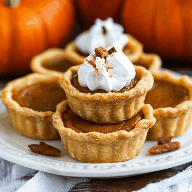 Adorable Mini Pumpkin Pies