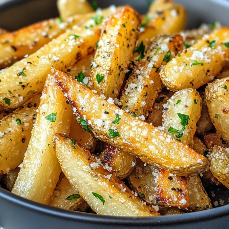 Air Fryer Garlic Parmesan Fries