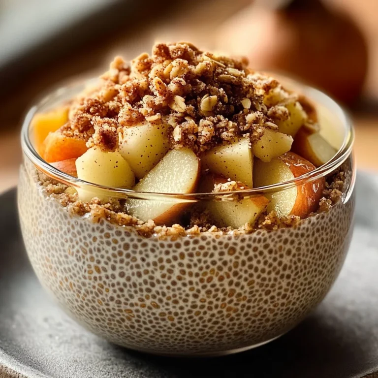 Apple Crumble Chia Pudding