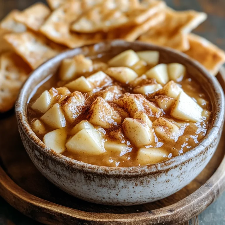 Apple Pie Dip with Cinnamon Sugar Chips