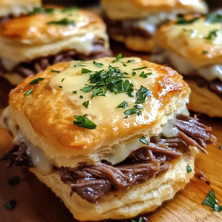 Baked French Dip Biscuits