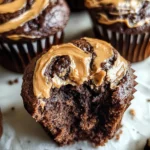 Chocolate Peanut Butter Swirl Muffins