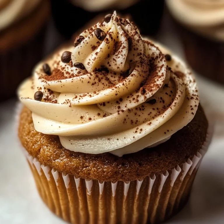 Coffee Cupcakes w/ Coffee Whipped Cream Frosting