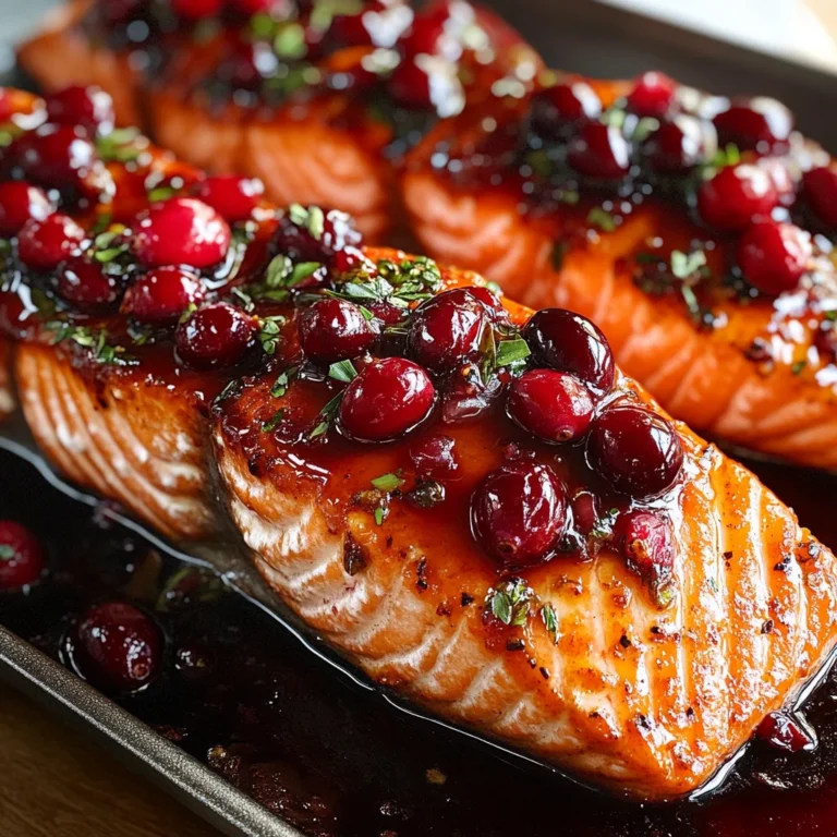 Cranberry Glazed Salmon