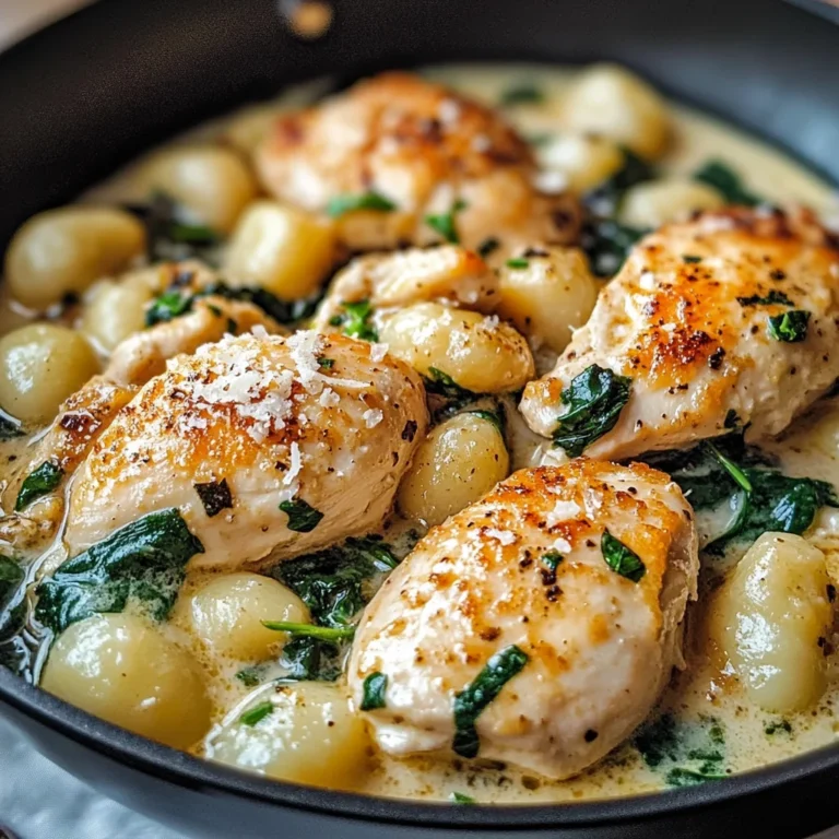 Creamy Garlic Chicken Gnocchi Skillet