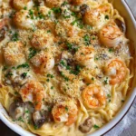 Creamy Seafood Tetrazzini With Shrimp