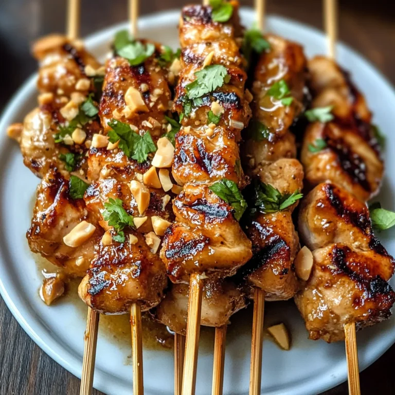 Grilled Thai Coconut Chicken Skewers