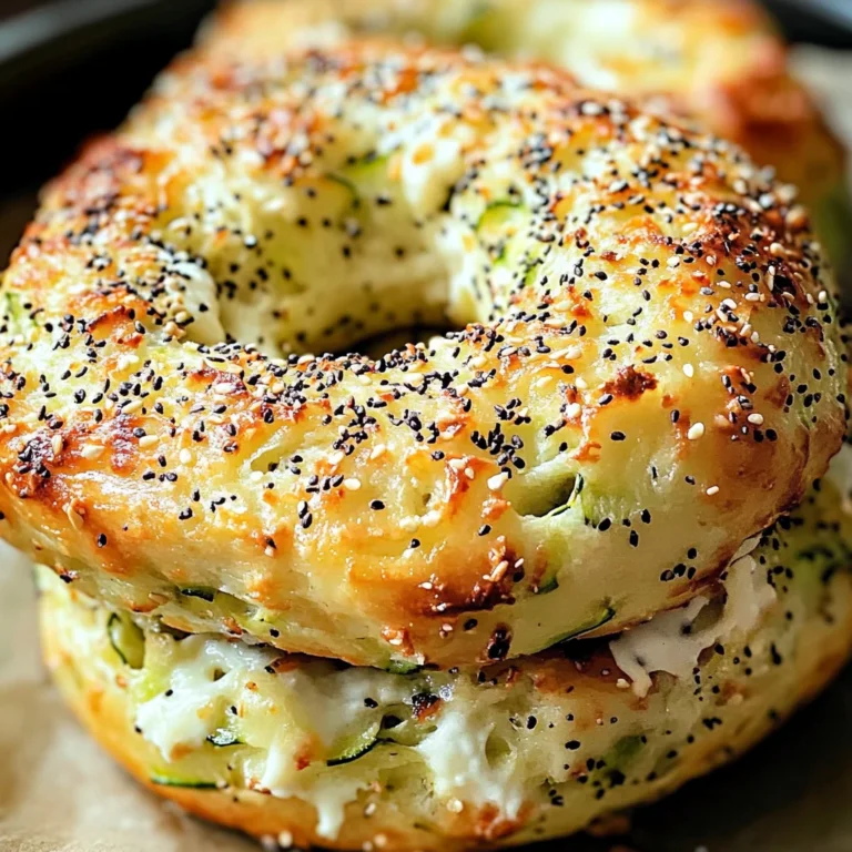 Low Carb Keto Zucchini Bagel Recipe for Healthy Mornings!
