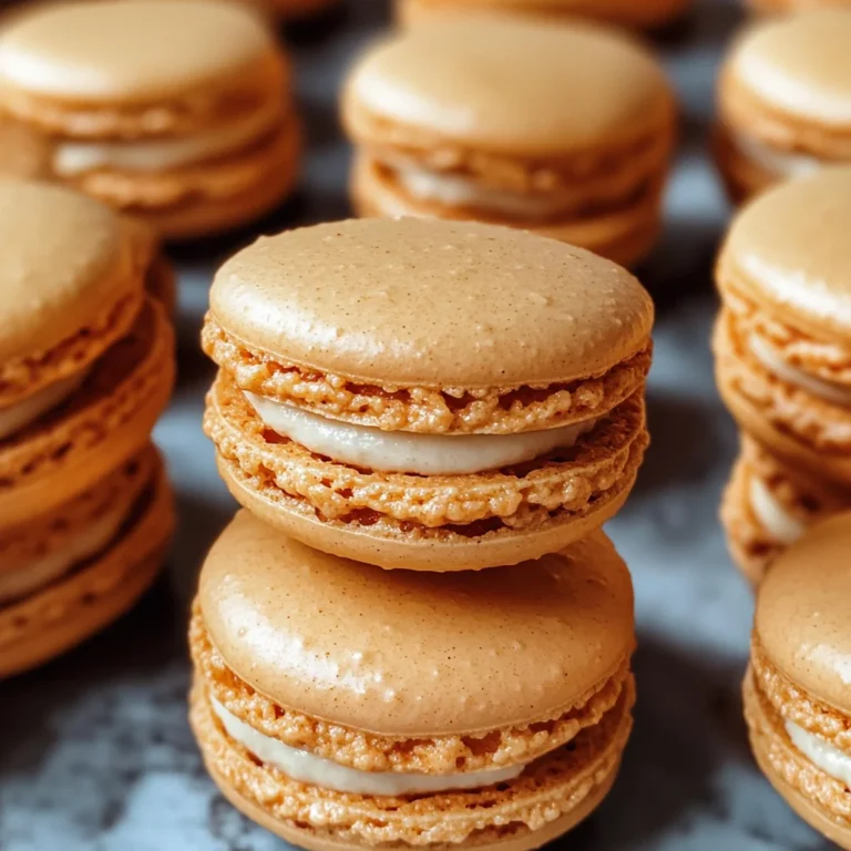 Pumpkin Spice Macarons