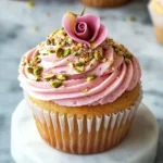 Rose and Pistachio Cupcakes: A Floral Delight