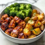 Skinny Chicken and Roasted Potato Bowl