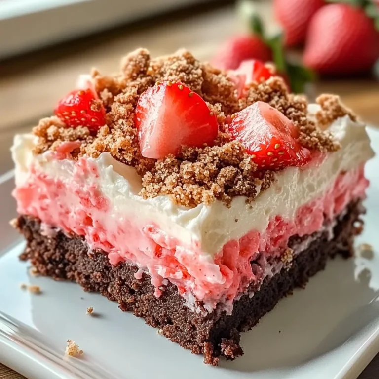 Strawberry Crunch Brownies