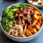 BBQ Chicken & Roasted Sweet Potato Bowls Recipe