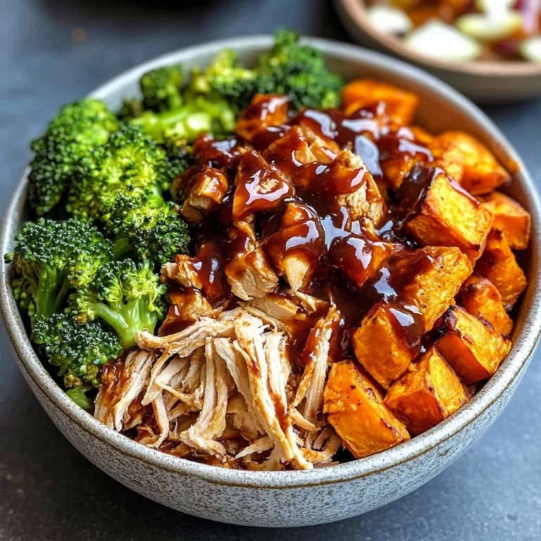 BBQ Chicken & Roasted Sweet Potato Bowls Recipe
