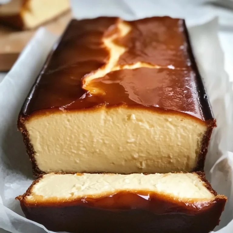 Burnt Basque Cheesecake in a Loaf Pan