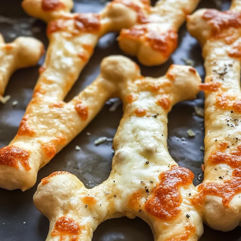 Cheesy Halloween Breadstick Bones