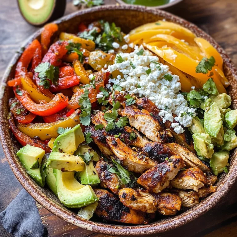 Chicken Fajita Tortilla Bowls