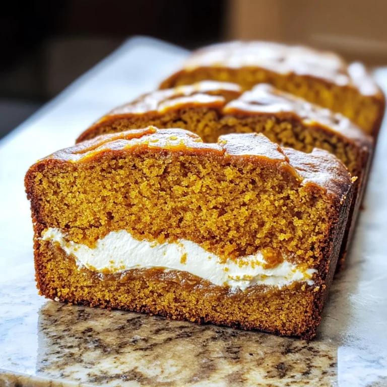 Cream Cheese-Filled Pumpkin Bread