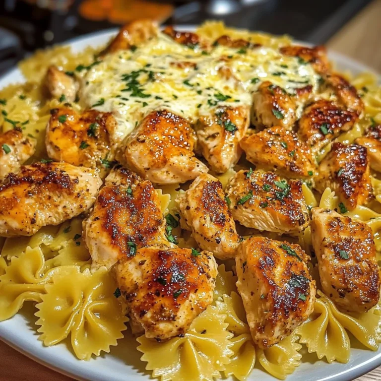 Creamy Cajun Chicken Bowtie Pasta