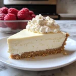 Easy Vanilla Bean White Chocolate Mousse Cheesecake