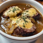 French Onion Beef Short Rib Soup