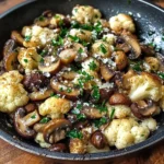 Garlic Cauliflower Mushroom Skillet: Quick & Delicious Dish