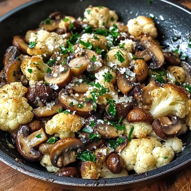 Garlic Cauliflower Mushroom Skillet: Quick & Delicious Dish