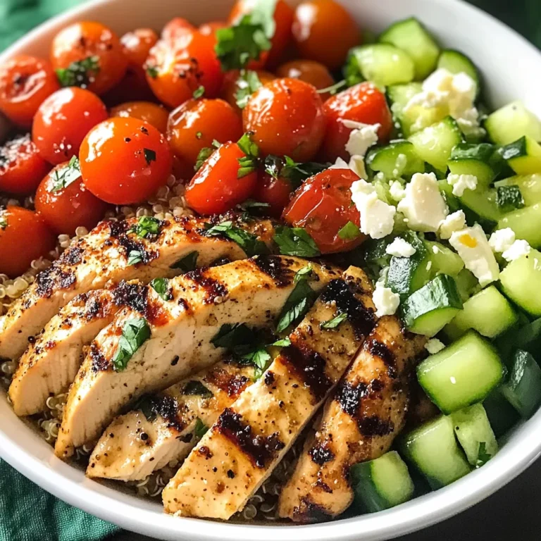 Grilled Chicken Quinoa Bowls