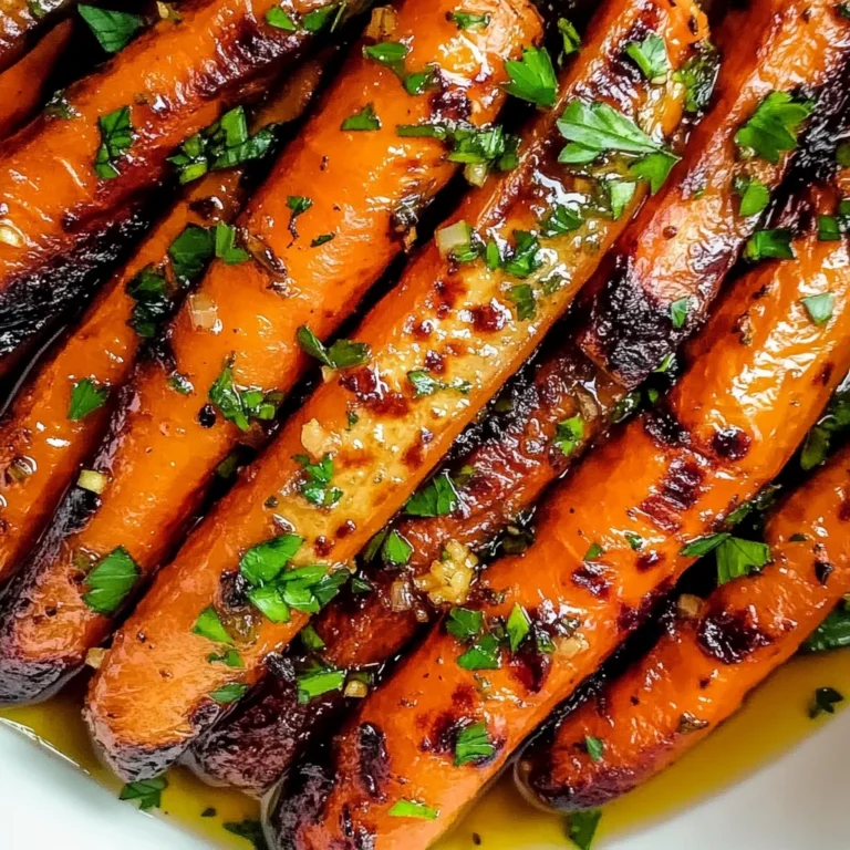 Honey Garlic Butter Roasted Carrots