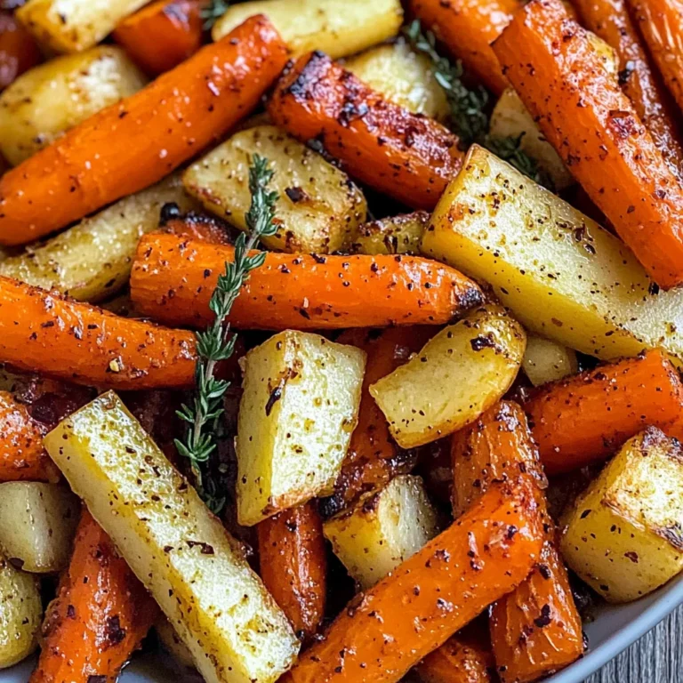Maple Dijon Roasted Carrots and Apples