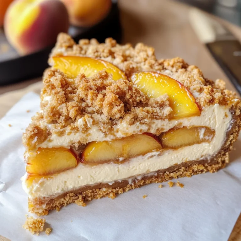 Peach Crumble Cheesecake
