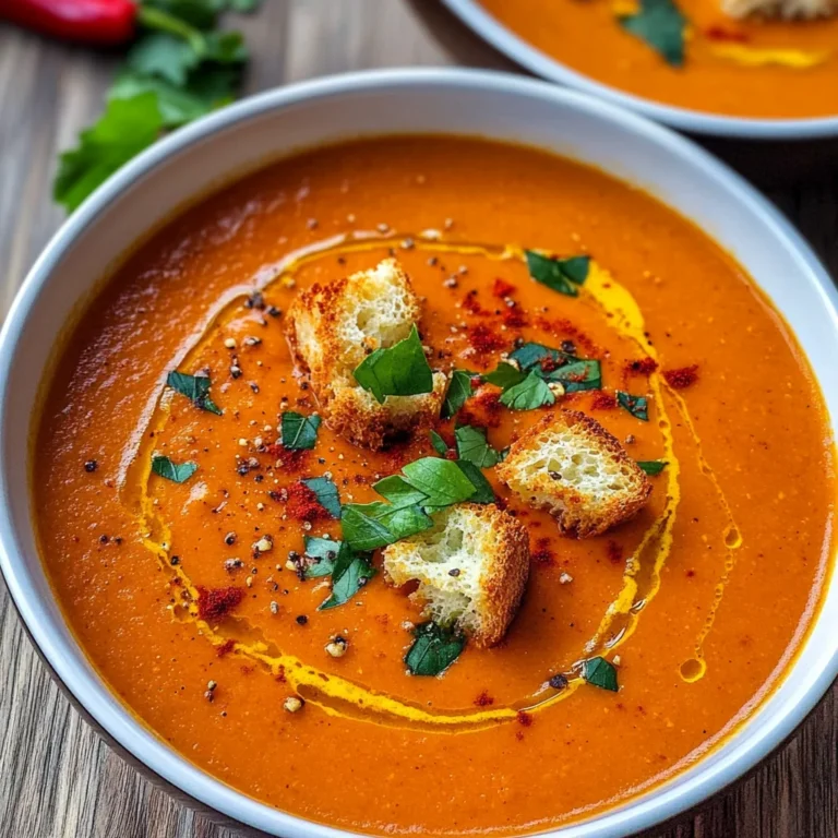 Roasted Red Pepper Soup Recipe