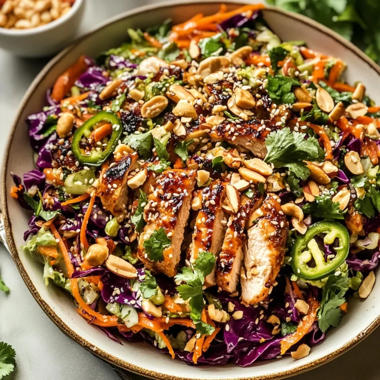Sesame Chicken Cabbage Crunch Salad