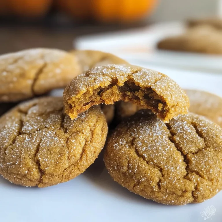 Soft and Chewy Pumpkin Molasses Cookies