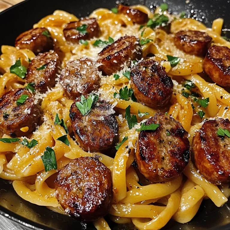 Sticky Honey Garlic Sausage Pasta Skillet: A Flavorful One-Pan Wonder