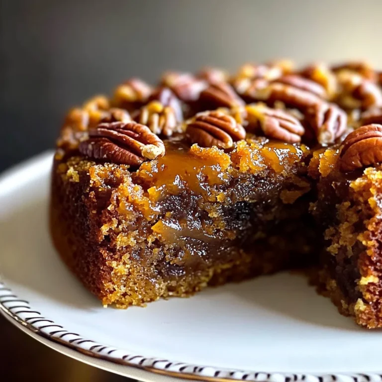 Upside Down Pumpkin Cake