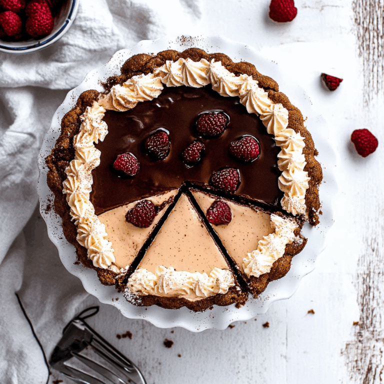 Dark Chocolate Chess Pie