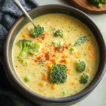High Protein Broccoli Cheddar Soup