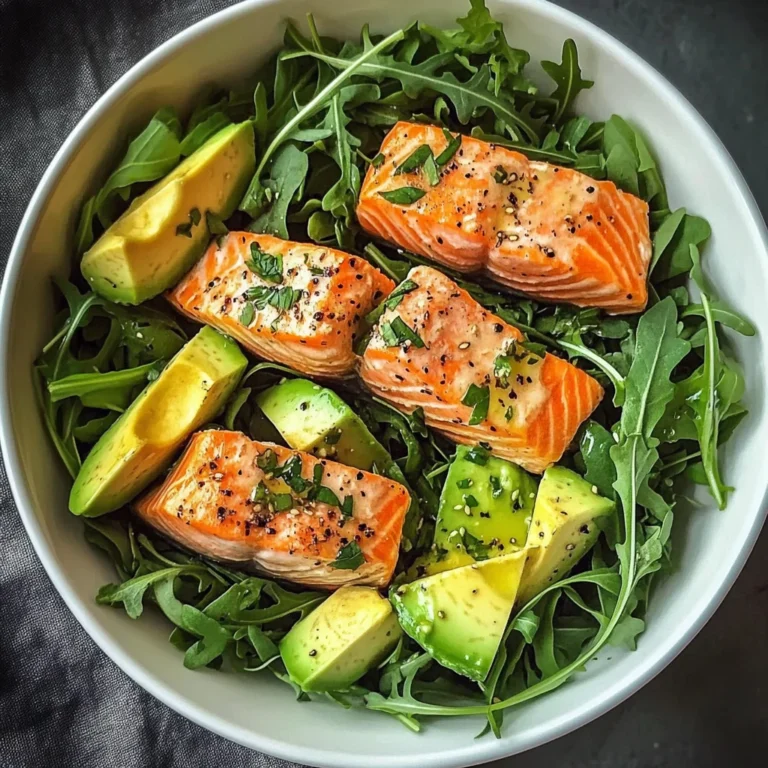 Zesty Salmon & Avocado Salad Bowl